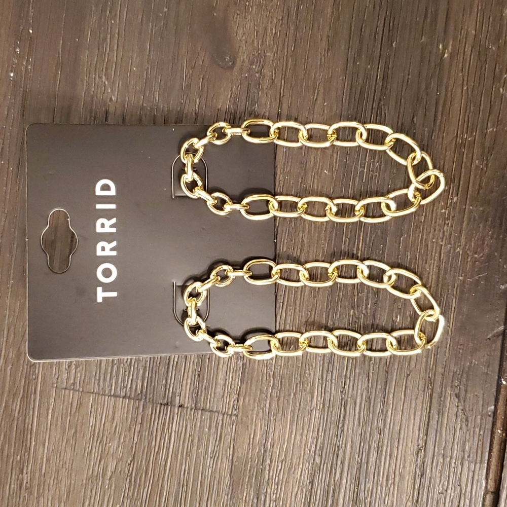 Torrid Link Loop Earings - Picture 2 of 3